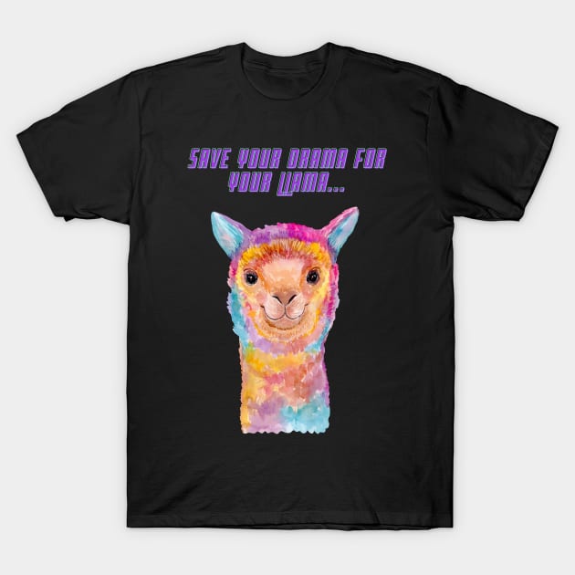 Drama Llama T-Shirt by BSCustoms